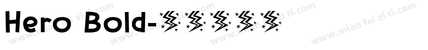 Hero Bold字体转换